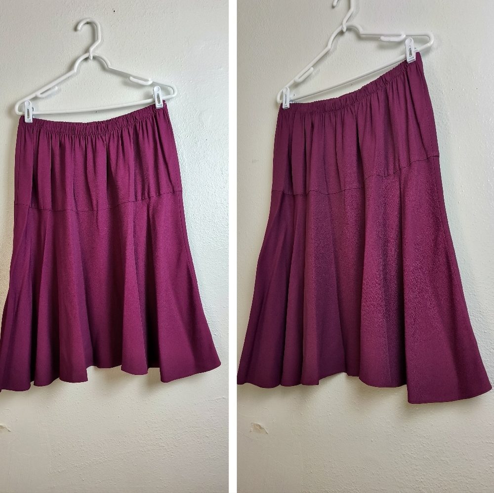 Fishtail Vintage Yoke Skirt 16W Plurple Sophisticated Classic Fairycore